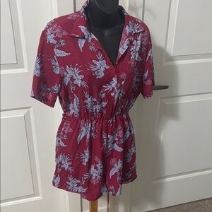 2/$25 Kimchi Blue Urban Outfitters Floral Romper Jumpsuit Short Sleeve